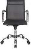 Кресло руководителя Бюрократ CH-993-Low черный M01 сетка низк.спин. крестов. металл хром