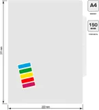 Папка-уголок Бюрократ -E356CLEAR 3 уровн. A4 пластик 0.15мм прозрачный