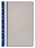 Папка-скоросшиватель Бюрократ -PS10BLUE A4 10 вкладышей боков.перф. пластик синий 0.12/0.16