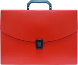 Портфель Бюрократ -BPP6RED 6 отдел. A4 пластик 0.7мм красный