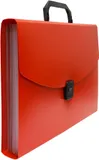 Портфель Бюрократ -BPP6RED 6 отдел. A4 пластик 0.7мм красный
