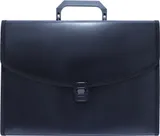 Портфель Бюрократ -BPP6LBLCK 6 отдел. A4 с окантовкой пластик 0.7мм черный
