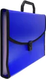 Портфель Бюрократ -BPP6LBLUE 6 отдел. A4 с окантовкой пластик 0.7мм синий