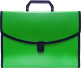 Портфель Бюрократ -BPP6LGRN 6 отдел. A4 с окантовкой пластик 0.7мм зеленый