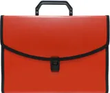 Портфель Бюрократ -BPP6LRED 6 отдел. A4 с окантовкой пластик 0.7мм красный