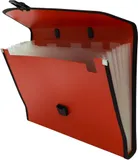 Портфель Бюрократ -BPP6LRED 6 отдел. A4 с окантовкой пластик 0.7мм красный