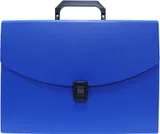 Портфель Бюрократ -BPP13BLUE 13 отдел. A4 пластик 0.7мм синий