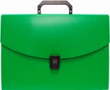 Портфель Бюрократ -BPP13GRN 13 отдел. A4 пластик 0.7мм зеленый