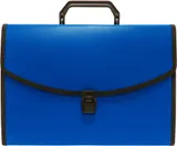 Портфель Бюрократ -BPP13LBLUE 13 отдел. A4 с окантовкой пластик 0.7мм синий