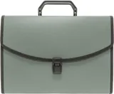 Портфель Бюрократ -BPP13LGREY 13 отдел. A4 с окантовкой пластик 0.7мм серый