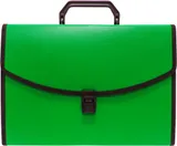 Портфель Бюрократ -BPP13LGRN 13 отдел. A4 с окантовкой пластик 0.7мм зеленый