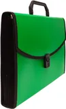 Портфель Бюрократ -BPP13LGRN 13 отдел. A4 с окантовкой пластик 0.7мм зеленый