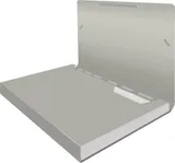 Портфель Бюрократ -BPR6GREY 6 отдел. A4 пластик 0.7мм серый