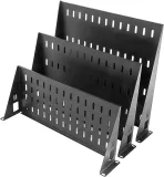 ЦМО Полка перфорированная консольная 2U, глубина 200 мм, цвет черный