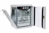 Шкаф коммутационный ЦМО (ШРН-8.255-10) настенный 8U 320x305мм пер.дв.стекл серый 255мм 8.1кг 180град. 420мм