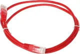 Патч-корд Lanmaster TWT-45-45-1.0-RD UTP RJ-45 вил.-вилка RJ-45 кат.5E 1м красный ПВХ (уп.:1шт)