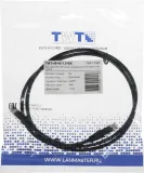 Патч-корд Lanmaster TWT-45-45-1.0-BK UTP RJ-45 вил.-вилка RJ-45 кат.5E 1м черный ПВХ (уп.:1шт)