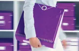 Папка-регистратор Leitz WOW 11060062 A4 82мм полифом фиолетовый