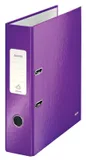 Папка-регистратор Leitz WOW 10050062 A4 80мм фиолетовый металлик