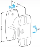 Кронштейн для акустических систем Holder LSS-6001 черный макс.5кг настенный поворот и наклон
