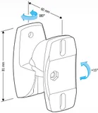 Кронштейн для акустических систем Holder LSS-6001 черный макс.5кг настенный поворот и наклон