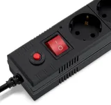 Сетевой фильтр Buro BU-SP3_USB_2A-B 3м (6 розеток) черный (коробка)