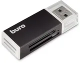Устройство чтения карт памяти USB2.0 Buro BU-CR-3104 черный