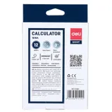 Калькулятор настольный Deli E1519A черный 12-разр.