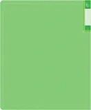Папка с 60 прозр.вклад. Бюрократ Gems GEM60GRN A4 пластик 0.7мм торц.карм с бум. встав зеленый турмалин