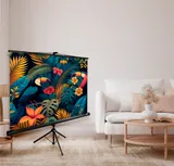 Экран Cactus 200x200см TriExpert CS-PSTE-200x200-BK 1:1 напольный рулонный черный