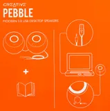 Колонки Creative PEBBLE MF1680 2.0 черный 4.4Вт