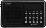 Радиоприемник портативный Сигнал РП-221 черный USB microSD