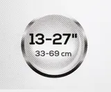 Кронштейн для телевизора Ultramounts UM830T черный 13"-27" макс.25кг настенный наклон