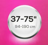 Кронштейн для телевизора Ultramounts UM873 черный 37"-70" макс.40кг настенный поворотно-выдвижной и наклонный