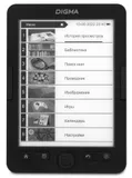 Электронная книга Digma R654 6" E-ink HD Pearl 1024x758 600MHz/4Gb/microSDHC/подсветка дисплея графит