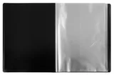 Папка с 40 прозр.вклад. Бюрократ Black&White BWBPV40 A4 пластик 0.8мм ассорти