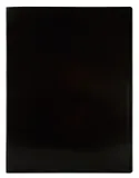 Папка метал.зажим Бюрократ Black&White BWPZ08CBLCK A4 пластик 0.8мм черный/белый