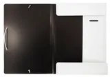Папка на резинке Бюрократ Black&White BWPR05 A4 пластик 0.5мм кор.30мм ассорти