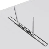 Папка метал.пруж.скоросш. Бюрократ Black&White BWPZ08PBLCK A4 пластик 0.8мм черный/белый