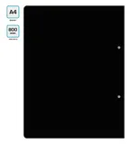 Папка метал.пруж.скоросш. Бюрократ Black&White BWPZ08PBLCK A4 пластик 0.8мм черный/белый