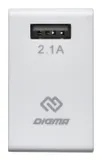 Сетевое зар./устр. Digma DGWC-1U-2.1A-WG 10.5W 2.1A USB универсальное белый
