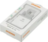 Сетевое зар./устр. Digma DGWC-2U-3A-WG 15.5W 3.1A+1A 2xUSB универсальное белый