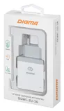 Сетевое зар./устр. Digma DGWC-2U-3A-WG 15.5W 3.1A+1A 2xUSB универсальное белый