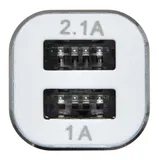 Автомобильное зар./устр. Digma DGCC-2U-3A-WG 15W 2.1A+1A 2xUSB универсальное белый