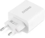 Сетевое зар./устр. Digma DGWC-3U-5A-WG 25W 5A (PD+QC) 3xUSB универсальное белый