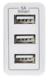 Сетевое зар./устр. Digma DGWC-3U-5A-WG 25W 5A (PD+QC) 3xUSB универсальное белый