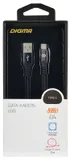 Кабель Digma TYPE-C-2M-BRAIDED-BLK USB (m)-USB Type-C (m) 2м черный