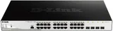 Коммутатор D-Link DGS-1210-28MP/ME DGS-1210-28MP/ME/B (L2) 24x1Гбит/с 4xКомбо(1000BASE-T/SFP) 4SFP 24PoE 370W управляемый