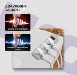 Сетевой фильтр Buro 300SL-3-G 3м (3 розетки) серый (пакет ПЭ)