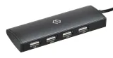 Разветвитель USB-C Digma HUB-4U2.0-UC-B 4порт. черный